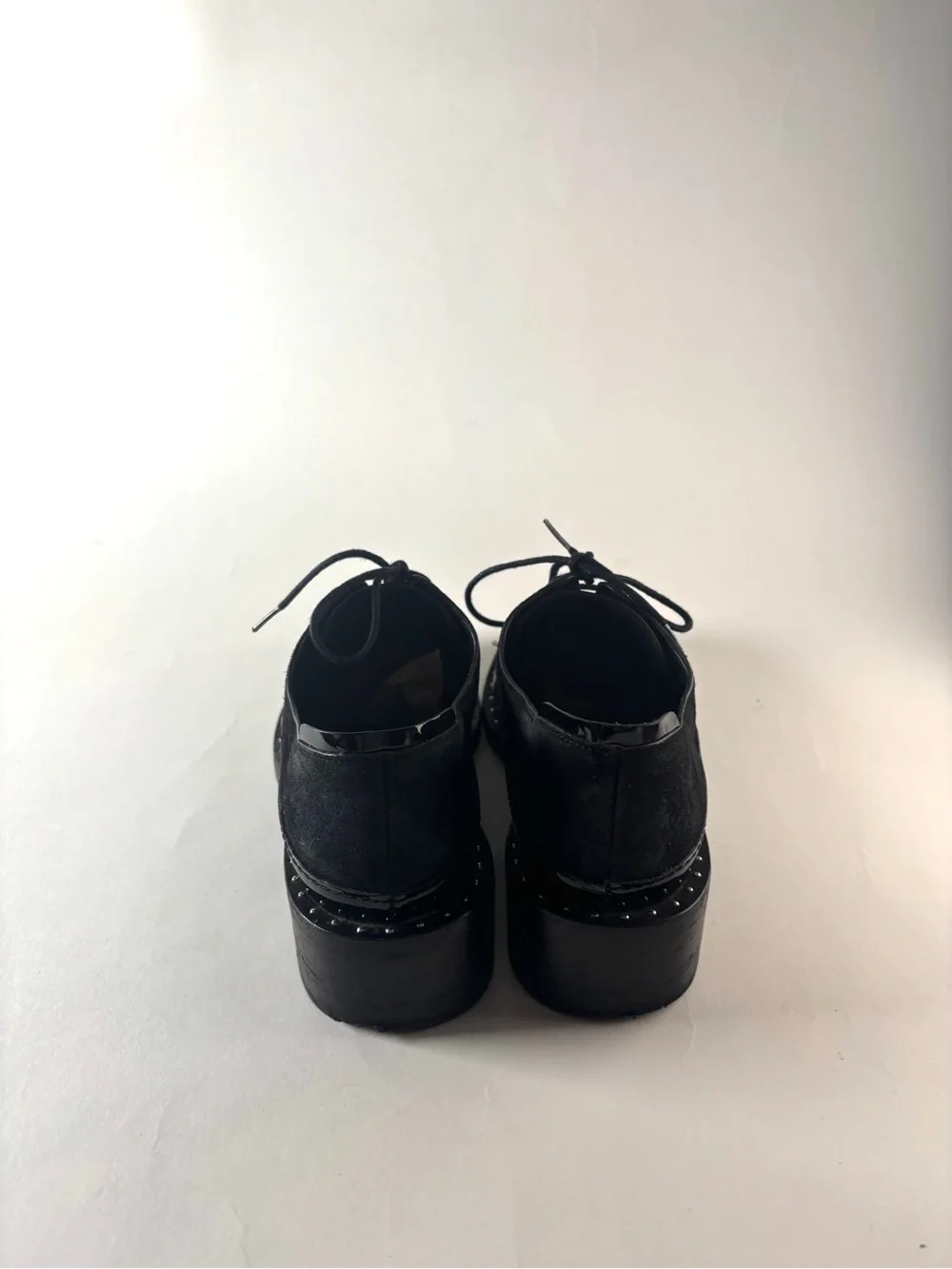 Vintage 3.1 Phillip Lim Patent Leather & Suede Black Oxford Shoes